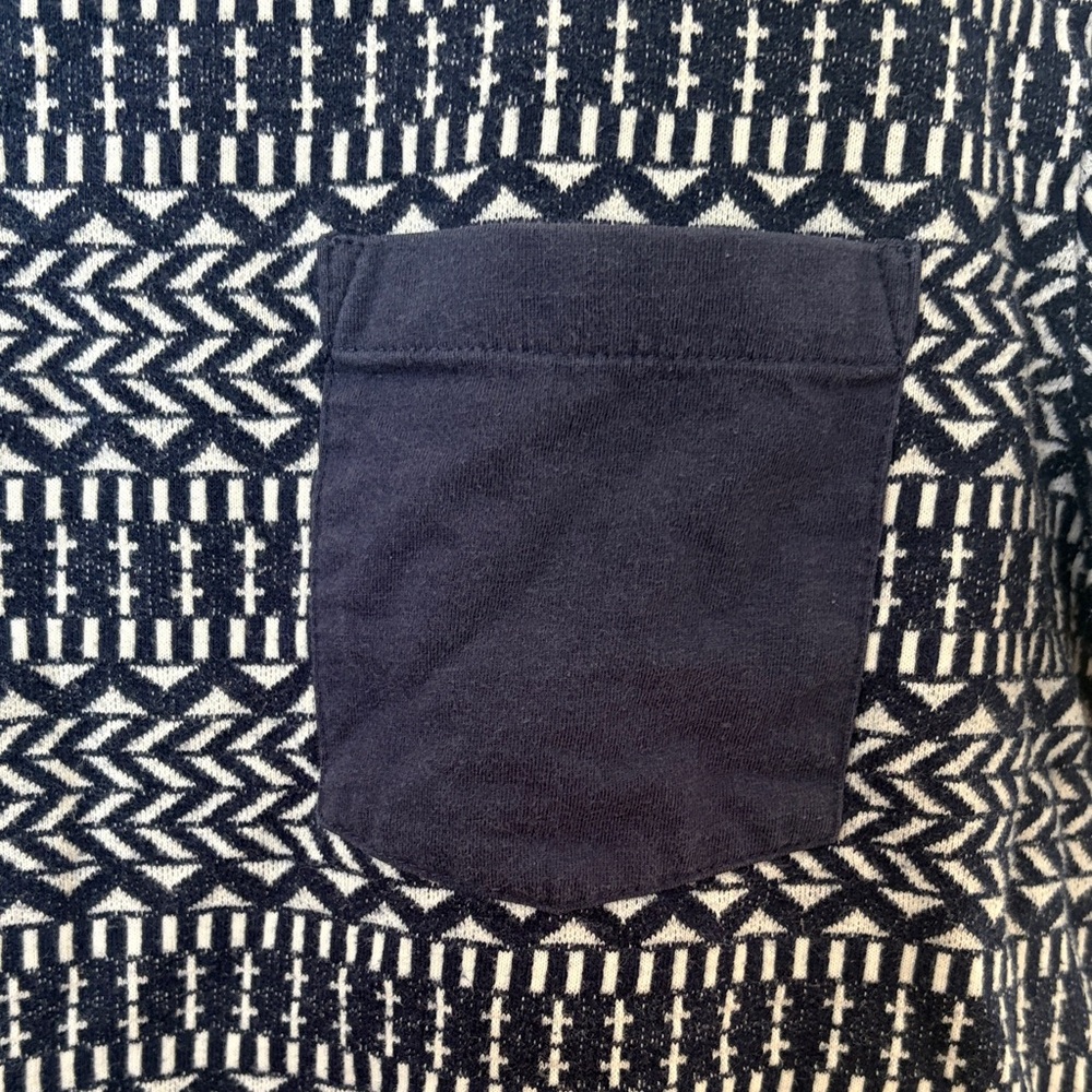 Mossimo Supply Co. Navy and White Geometric Tee - Picture 3 of 4